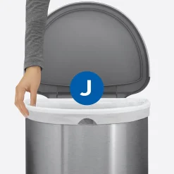 simplehuman Code J 8-12 Gallon Trash Bag, 6.5