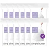 simplehuman Code K 9-12 Gallon Trash Bag, 6.5" x 8.9", Low Density, 1.2 mil, White, 240 Bags/Box (CW0260)