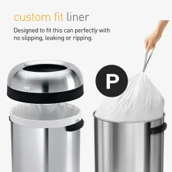 simplehuman Code P 13-16 Gallon Trash Bag, 9