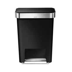 simplehuman Indoor Step Trash Can, Plastic, 12 Gal. (CW1385)