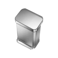 simplehuman Indoor Step Trash Can, Brushed Stainless Steel, 12 Gal. (CW2024)