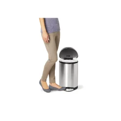 simplehuman Indoor Step Trash Can, Brushed , 2.6 Gal. (CW1833)