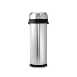 simplehuman Indoor Trash Can with Lid, Brushed Stainless Steel, 13 Gallon (CW1467)
