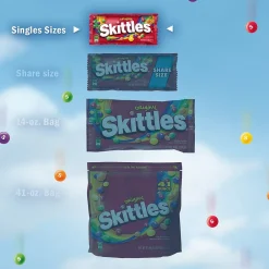 Gummy & Chewy Candy<Skittles Original Fruit Flavored Candy, 2.17 oz, 36/Box (209-00148)