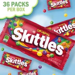 Gummy & Chewy Candy<Skittles Original Fruit Flavored Candy, 2.17 oz, 36/Box (209-00148)