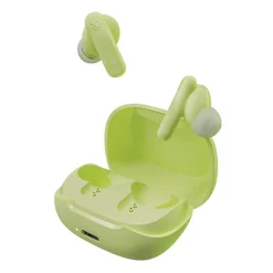 Skullcandy Smokin' Buds True Wireless Earbuds with Microphone & Charging Case, Bluetooth, Matcha (S2TAW-R954)