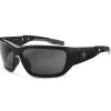 Eye Protection<Skullerz BALDR-PZ Safety Glasses, Polarized Smoke Lens, Black (57031)