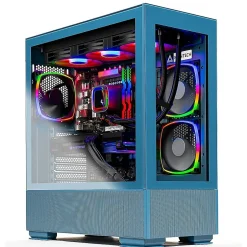 Skytech Gaming Skytech Azure 2 Gaming Desktop, Intel i5-12400F, 16GB RAM, 500GB SSD, Intel Arc A750 Graphics, Blue* Gaming Desktops