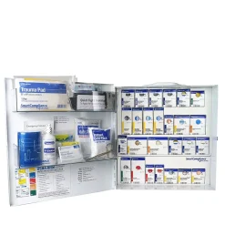 First Aid Kits<SmartCompliance Food Service First Aid Cabinet, ANSI Class B, 100 People, 337 Pieces (91379)