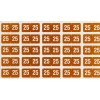 Smead "25" ETS Color-Coded Labels, 1" x 0.5" Brown, 25 Labels/Sheet, 10 Sheets/Pack (67925)* Shipping Labels