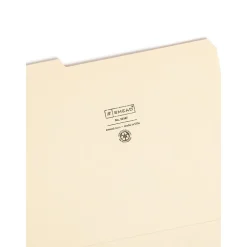 Smead 100% File Folder, Reinforced 1/3-Cut Tab, Letter Size, Manila, 100/Box (10347) Sale