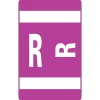 Smead ® Alpha-Z Color-Coded Second Letter "R" Labels, 10 Labels Per Sheet, Purple, 1"H x 1 5/8"W, 100 Labels/Pk Clearance