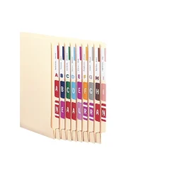 Smead ® AlphaZ NCC Color-Coded Name Label, A-Z, Label Sheet, Assorted Colors (67150) New