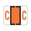 Smead BCCR Color Coded Alphabetic Labels, C, Dark Orange, 500/Roll (67073) Clearance