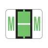 Smead BCCR Color Coded Alphabetic Labels, M, Light Green, 500/Roll (67083) Sale