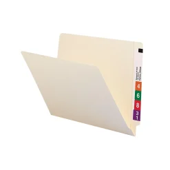Smead End Tab 100% Recycled File Folder, Shelf-Master Reinforced Straight-Cut Tab, Letter Size, Manila, 100/Box (24160) Outlet