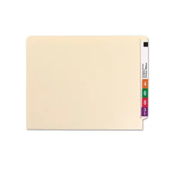 Smead End Tab 100% Recycled File Folder, Shelf-Master Reinforced Straight-Cut Tab, Letter Size, Manila, 100/Box (24160) Outlet