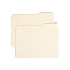 Smead File Folder, Letter, 1/3-Cut Tab Right Position, Letter Size, Manila, 100/Box (10333)