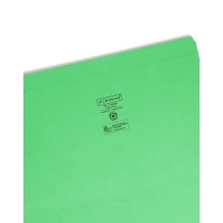 Smead File Folder, Reinforced Straight-Cut Tab, Legal Size, , 100/Box (17110) Green Discount