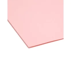 Smead File Folder, Reinforced 1/3-Cut Tab, Legal Size, , 100/Box (17634) Pink Sale