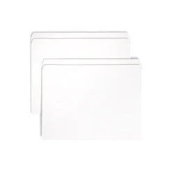 Smead File Folders, 1-Tab, Letter Size, White, 100/Box (12810) Online