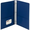 Smead 2-Pocket Portfolio Folder with Fasteners, Dark Blue, 25/Box (88054) Hot