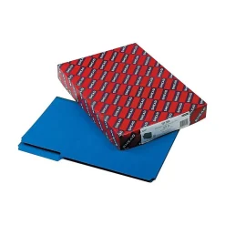 Smead Pressboard File Folder, 1/3-Cut Tab, 1" Expansion, Legal Size, Dark Blue, 25 per Box (22541) Best