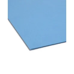 Smead Reinforced File Folder, Straight Cut, Legal Size, Blue, 100/Box (17010) Sale
