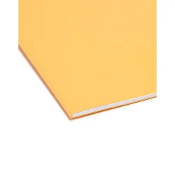 Smead Reinforced File Folder, 3 Tab, Letter Size, , 100/Box (12234) Goldenrod Best