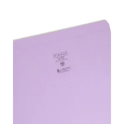 Smead Reinforced Straight Cut Colored File Folders, Legal, Lavender, 100/Box (17410) Discount