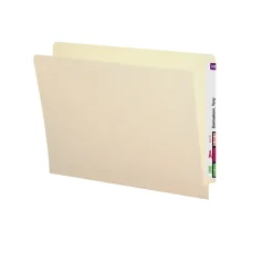 Smead Standard Reinforced File Folders, Straight Cut, Letter Size, Manila, 100/Bx (24113) Sale
