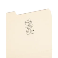 Smead SuperTab File Folder, 1/3-Cut Tab, Letter, Manila, 24/Pack (11920) Online