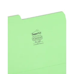 Smead SuperTab File Folders, 1-Tab, Letter Size, Assorted, 24/Pack (11957) Outlet