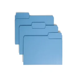 Smead SuperTab File Folder, Oversized 1/3-Cut Tab, Letter Size, , 100/Box (11986) Blue Discount