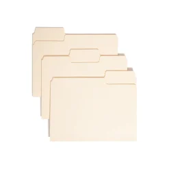 Smead SuperTab Heavy Duty File Folder, Oversized 1/3-Cut Tab, Letter Size, Manila, 50/Box (10401) Hot