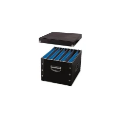 Snap-N-Store 70% Recycled PVC File Box Lift Off Lid, Letter/Legal Size, Black (SNS01536) Clearance