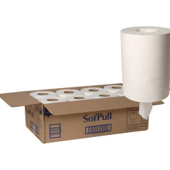 Paper Towels<SofPull Junior Centerpull Paper Towels, 1-ply, 275 Sheets/Roll, 8 Rolls/Pack (28125)