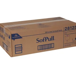 Paper Towels<SofPull Junior Centerpull Paper Towels, 1-ply, 275 Sheets/Roll, 8 Rolls/Pack (28125)