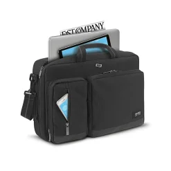 Solo Laptop Briefcase, Black Polyester (UBN310-4X)