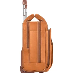 Solo New York 15.6" Leather Rolling Laptop Bag, Tan (D5291)