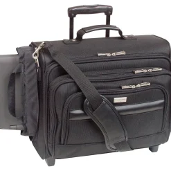 Solo New York 15.6" Polyester Rolling Laptop Bag, Black (B64-4) Outlet