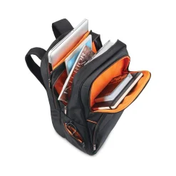 Backpacks<Solo New York Ambition Travel Laptop Backpack, Large, Black/Orange (UBN722-4)