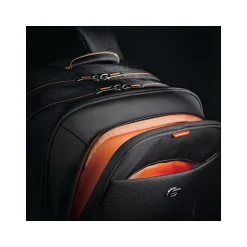Backpacks<Solo New York Ambition Travel Laptop Backpack, Large, Black/Orange (UBN722-4)