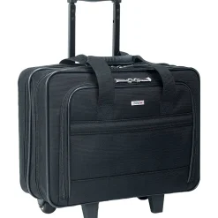 Solo New York Carnegie 15" Polyester Rolling Laptop Bag, Black (B100-4) Outlet
