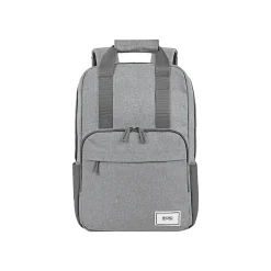 Backpacks<Solo New York Claim 15.6" Laptop Backpack, Heathered Gray Polyester (UBN760-10)