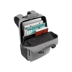 Backpacks<Solo New York Claim 15.6" Laptop Backpack, Heathered Gray Polyester (UBN760-10)