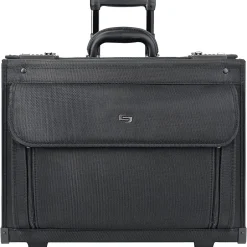 Solo New York Classic Laptop Rolling Briefcase, Black Polyester (B78-4)