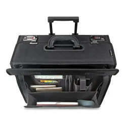 Solo New York Classic Laptop Rolling Briefcase, Black Polyester (PV78-4)
