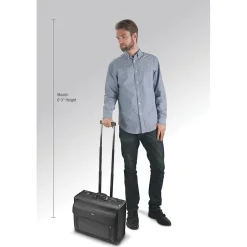 Solo New York Classic Laptop Rolling Briefcase, Black Polyester (PV78-4)