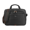 Solo New York Everyday Laptop Briefcase, Black/Orange Polyester (UBN106-4)